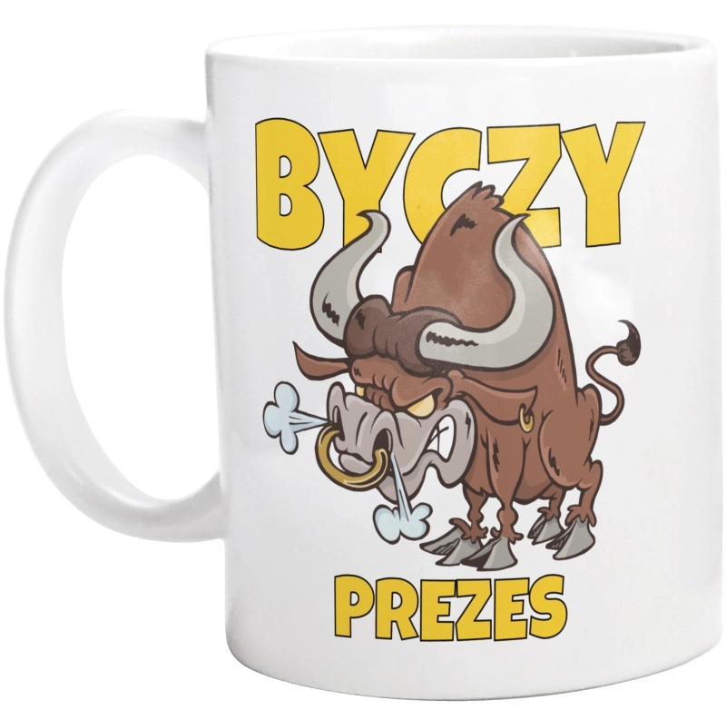 Byczy Prezes - Kubek Biały