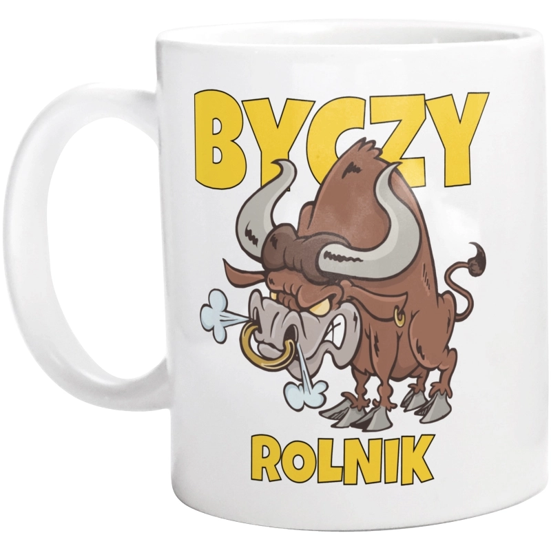 Byczy Rolnik - Kubek Biały