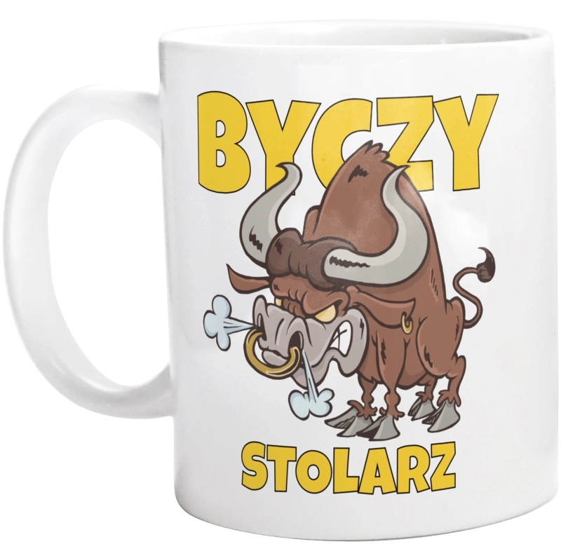 Byczy Stolarz - Kubek Biały