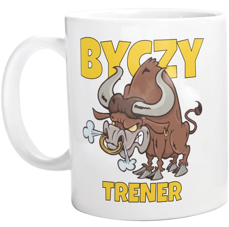 Byczy Trener - Kubek Biały