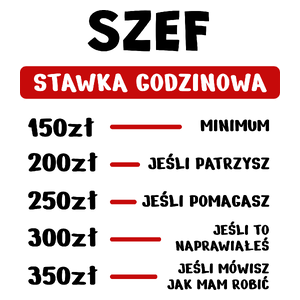 Stawka Godzinowa Szef - Kubek Biały