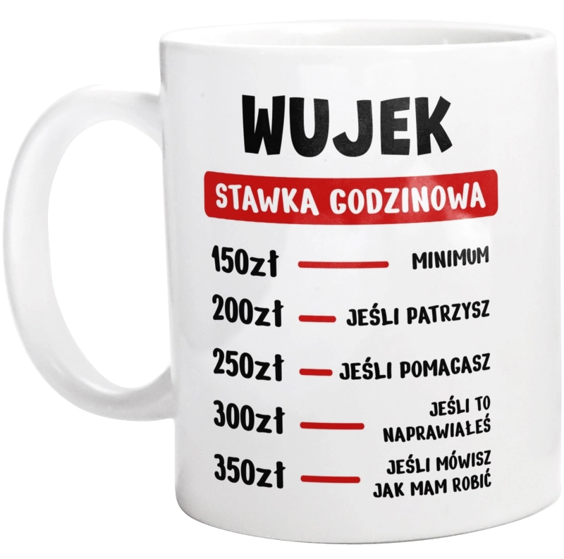 Stawka Godzinowa Wujek - Kubek Biały