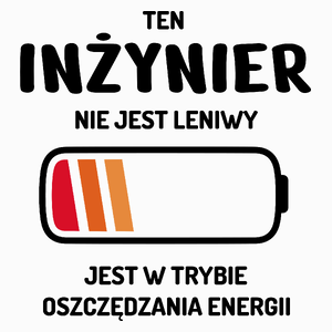 Nie Leniwy Inżynier - Poduszka Biała