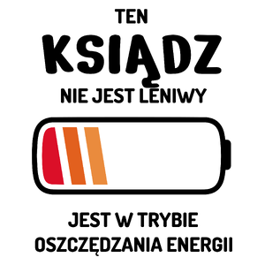 Nie Leniwy Ksiądz - Kubek Biały