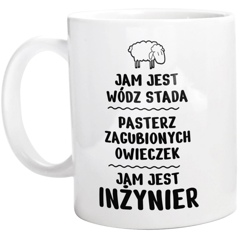 Jam Jest Inżynier Wódz Stada - Kubek Biały