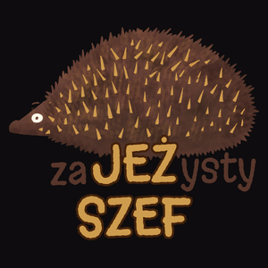 Zajeżysty Szef Jeż Super - Męska Koszulka Czarna