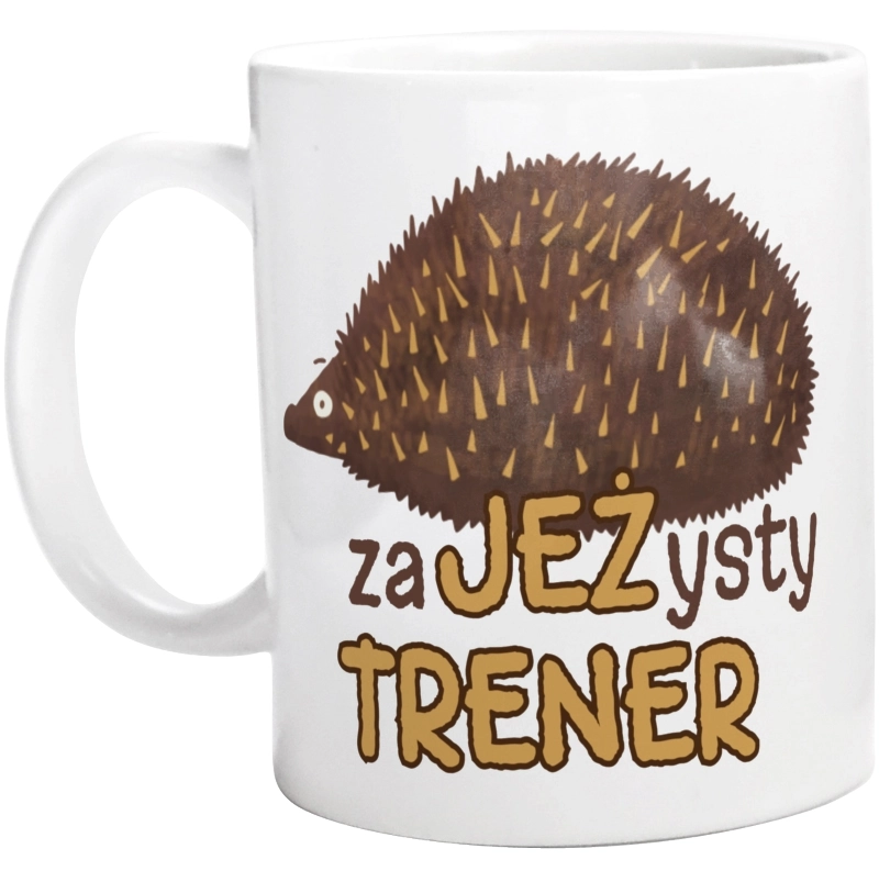 Zajeżysty Trener Jeż Super - Kubek Biały