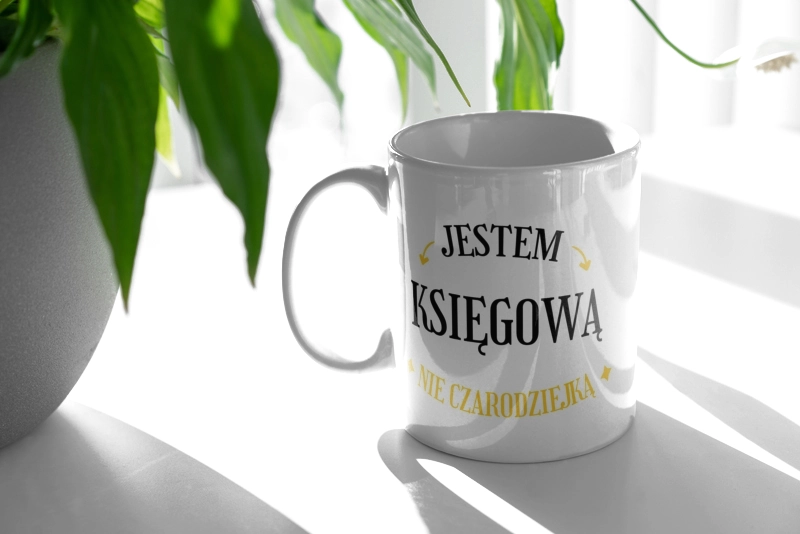 Jestem księgową nie czarodziejką - Kubek Biały