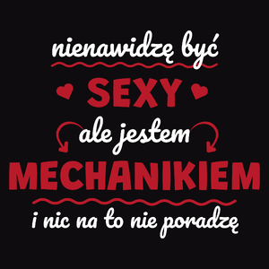 Sexy Mechanik - Męska Koszulka Czarna