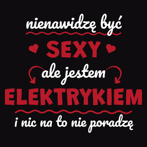 Sexy Elektryk - Męska Koszulka Czarna