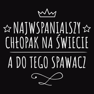 Najwspanialszy Chłopak A Do Tego Spawacz - Męska Koszulka Czarna