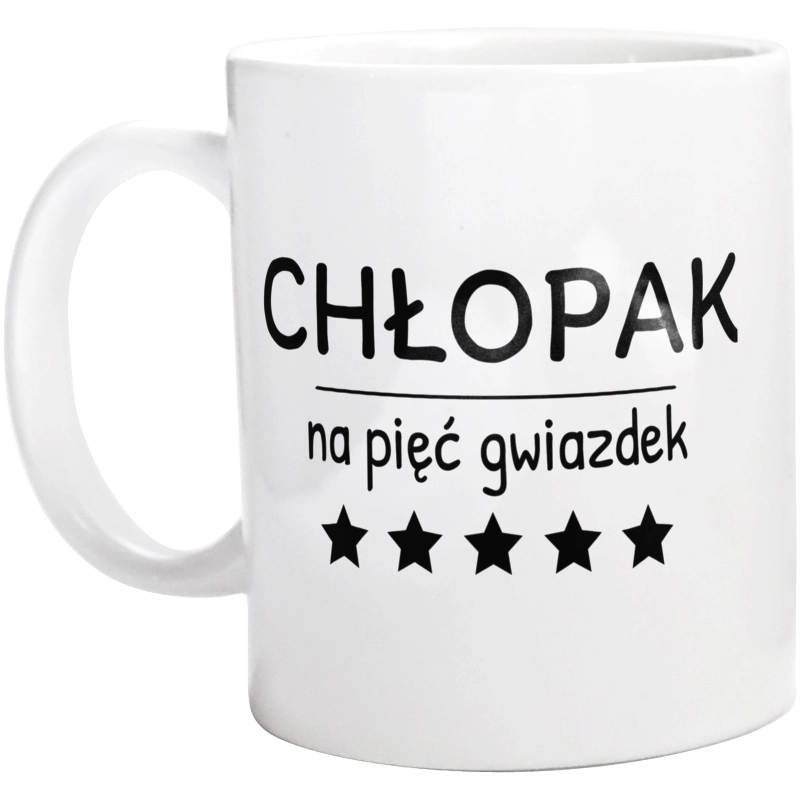 Chłopak Na 5 Gwiazdek - Kubek Biały