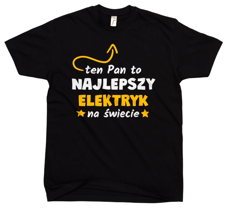 Ten Pan To Najlepszy Elektryk Na Świecie - Męska Koszulka Czarna