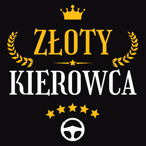 Złoty Kierowca - Męska Koszulka Czarna