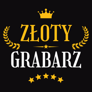 Złoty Grabarz - Męska Koszulka Czarna