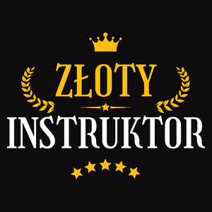 Złoty Instruktor - Męska Koszulka Czarna