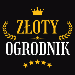 Złoty Ogrodnik - Męska Koszulka Czarna