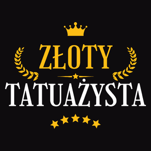 Złoty Tatuażysta - Męska Koszulka Czarna