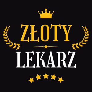 Złoty Lekarz - Męska Koszulka Czarna