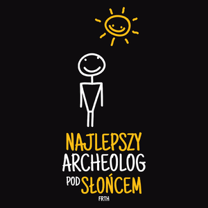 Najlepszy Archeolog Pod Słońcem - Męska Koszulka Czarna