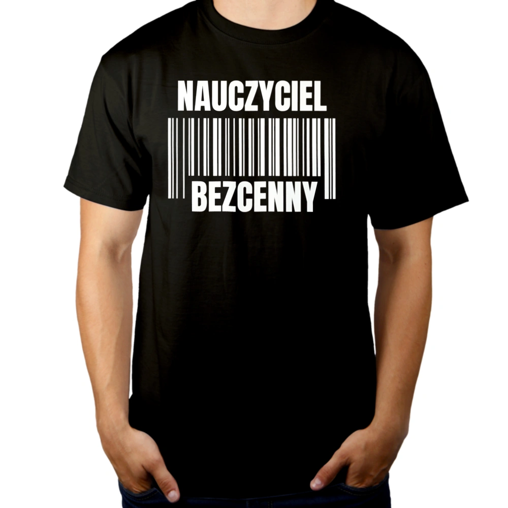 Nauczyciel Bezcenny - Męska Koszulka Czarna