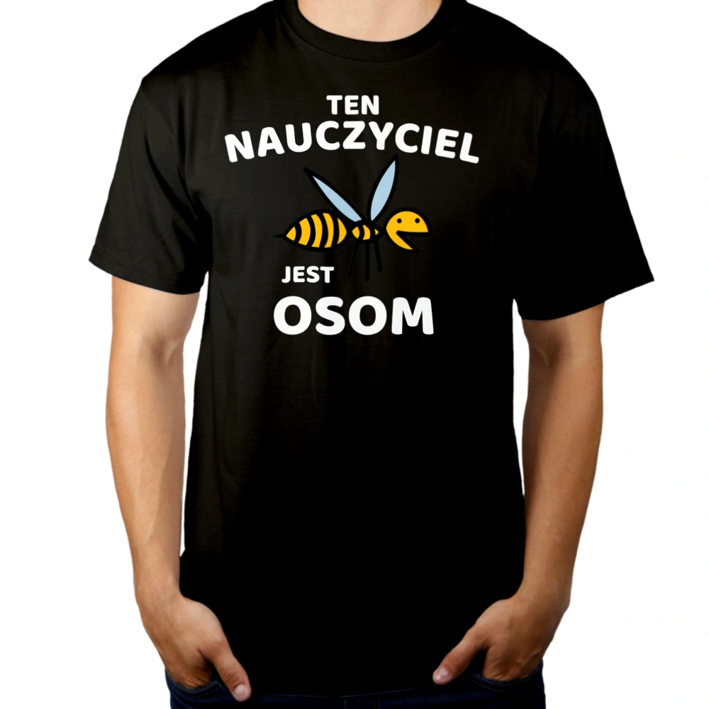 Ten Nauczyciel Jest Osom Awesome - Męska Koszulka Czarna