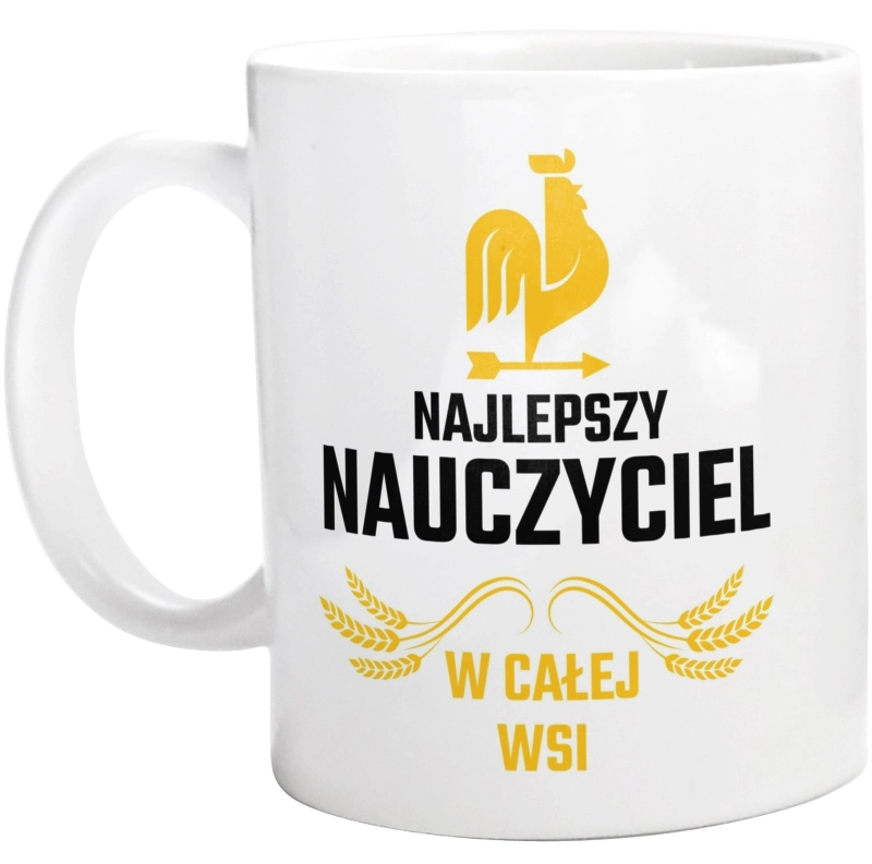 Najlepszy nauczyciel w całej wsi - Kubek Biały