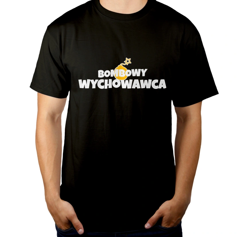 Bombowy Wychowawca - Męska Koszulka Czarna