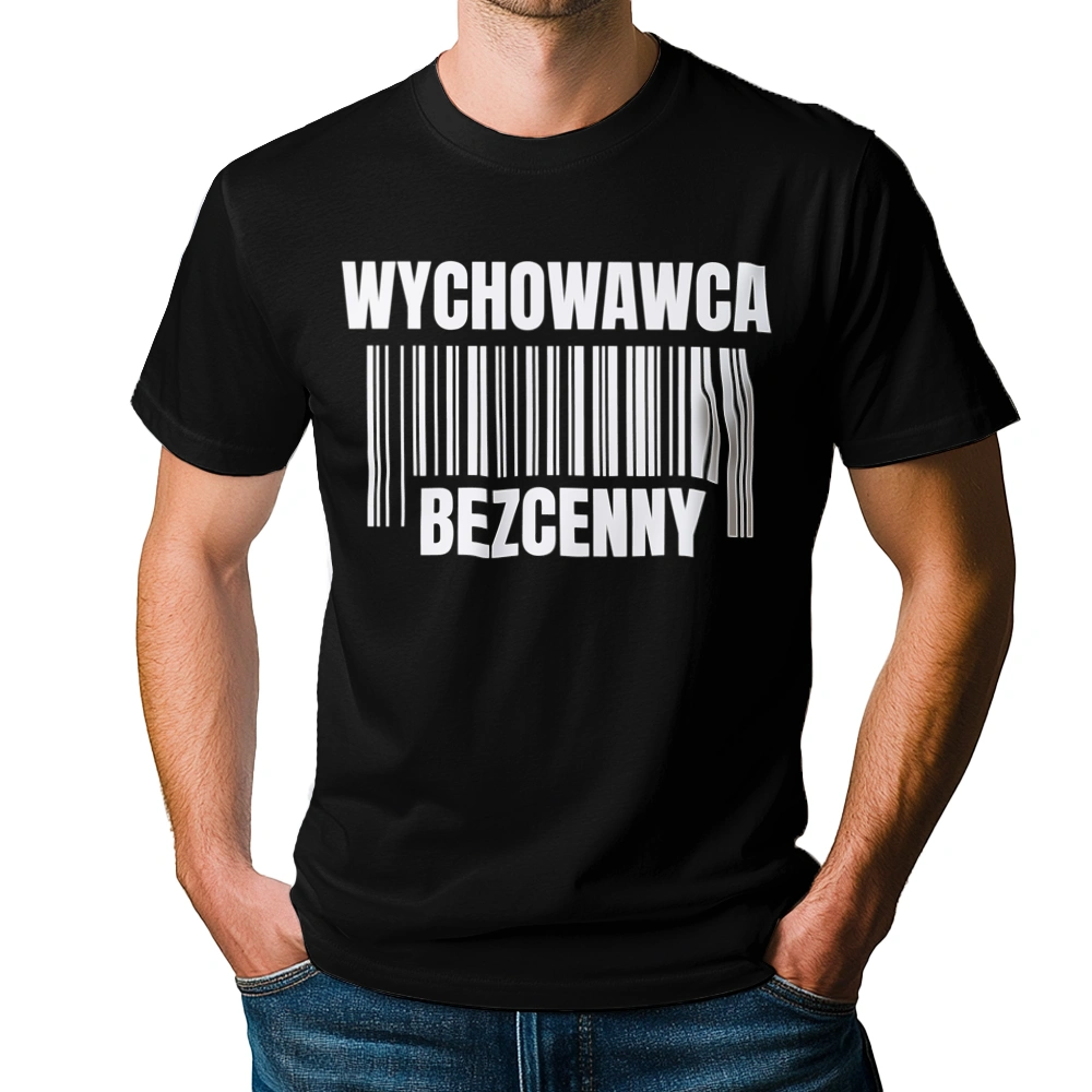 Wychowawca Bezcenny - Męska Koszulka Czarna