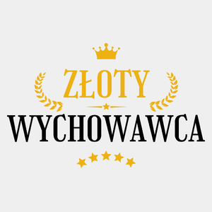 Złoty Wychowawca - Męska Koszulka Biała