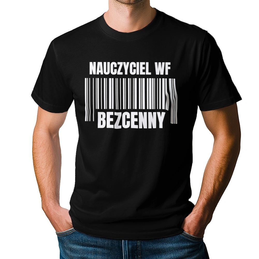 Nauczyciel Wf Bezcenny - Męska Koszulka Czarna