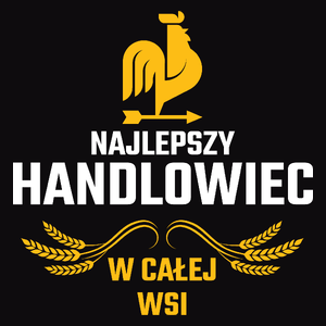 Najlepszy handlowiec w całej wsi - Męska Koszulka Czarna