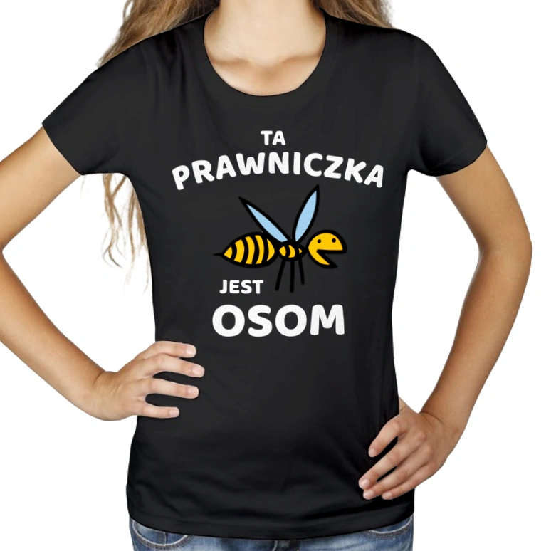 Ta prawniczka jest osom awesome - Damska Koszulka Czarna