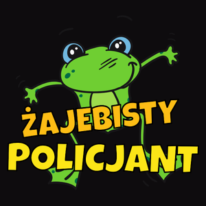 Żajebisty Policjant - Męska Koszulka Czarna