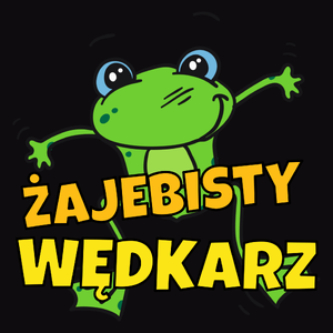 Żajebisty Wędkarz - Męska Koszulka Czarna