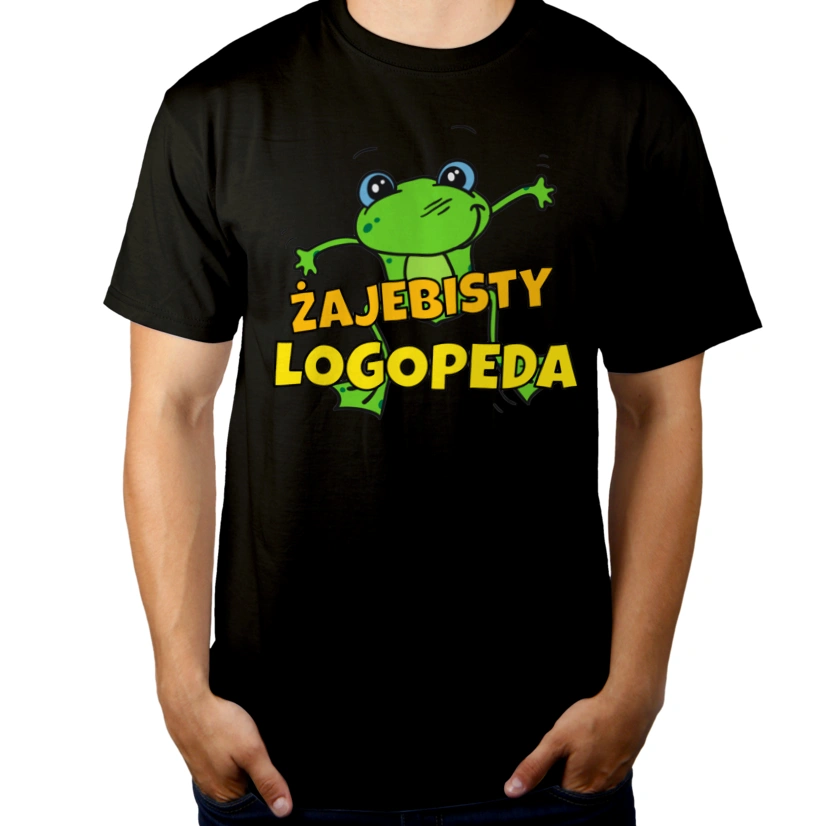 Żajebisty Logopeda - Męska Koszulka Czarna