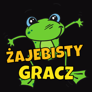 Żajebisty Gracz - Męska Koszulka Czarna