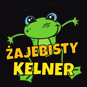 Żajebisty Kelner - Męska Koszulka Czarna