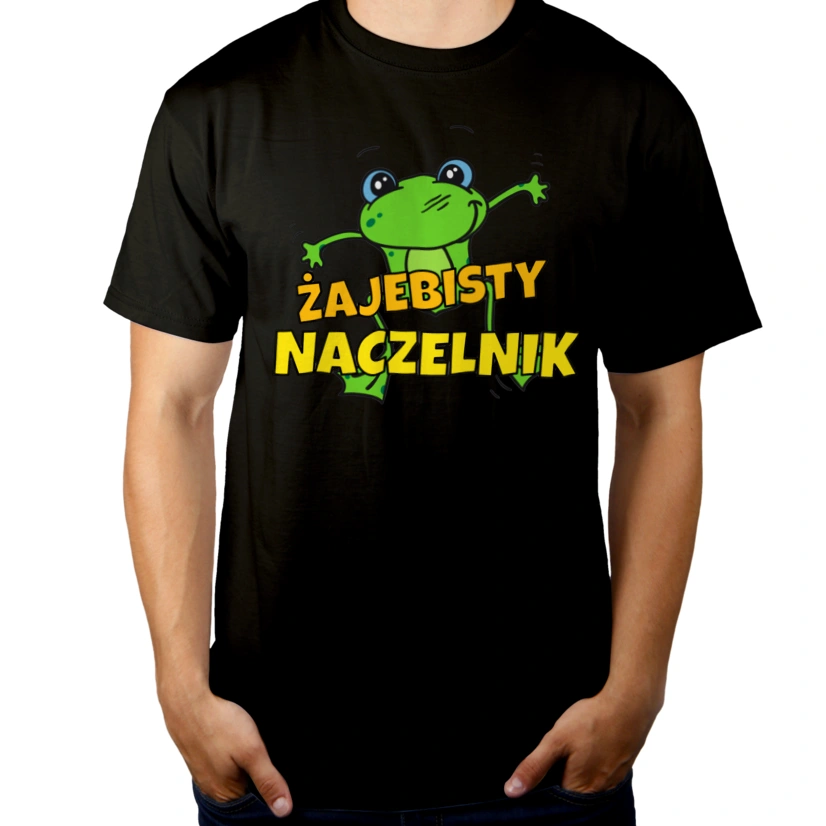 Żajebisty naczelnik - Męska Koszulka Czarna