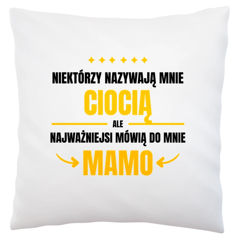 Mama Ciocia - Poduszka Biała