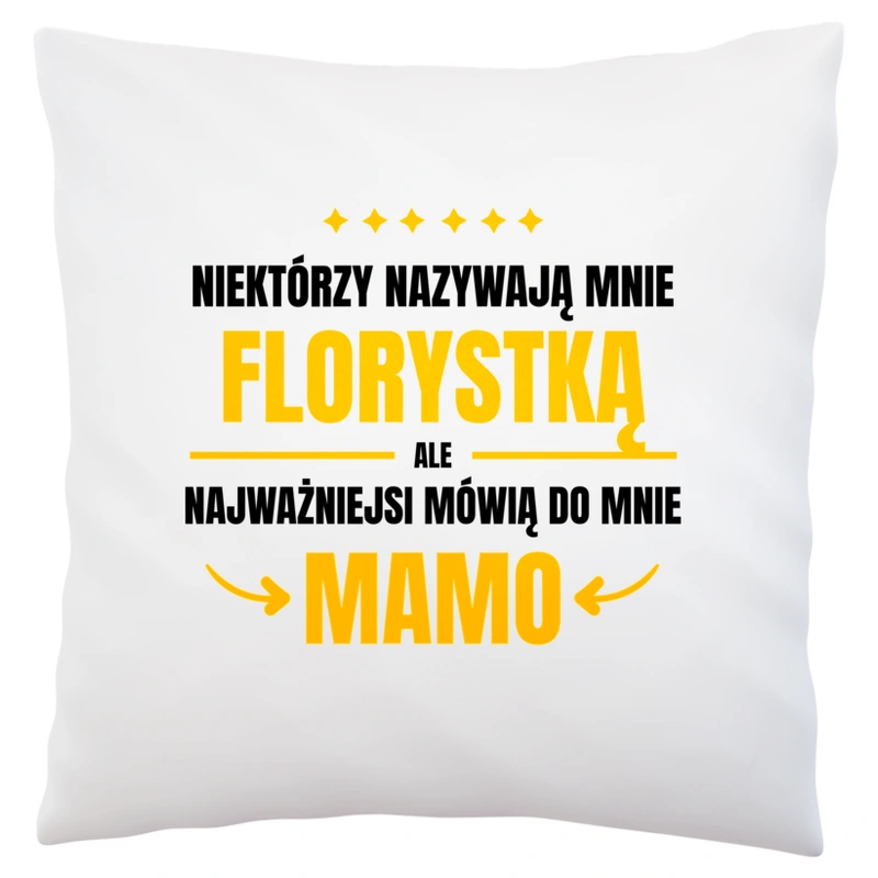 Mama Florystka - Poduszka Biała