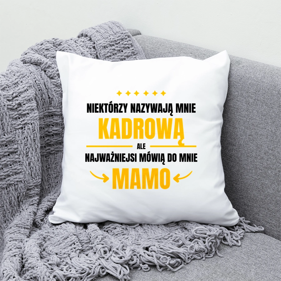 Mama Kadrowa - Poduszka Biała