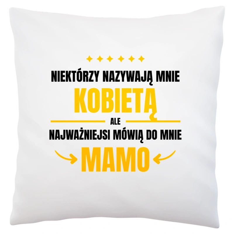 Mama Kobieta - Poduszka Biała