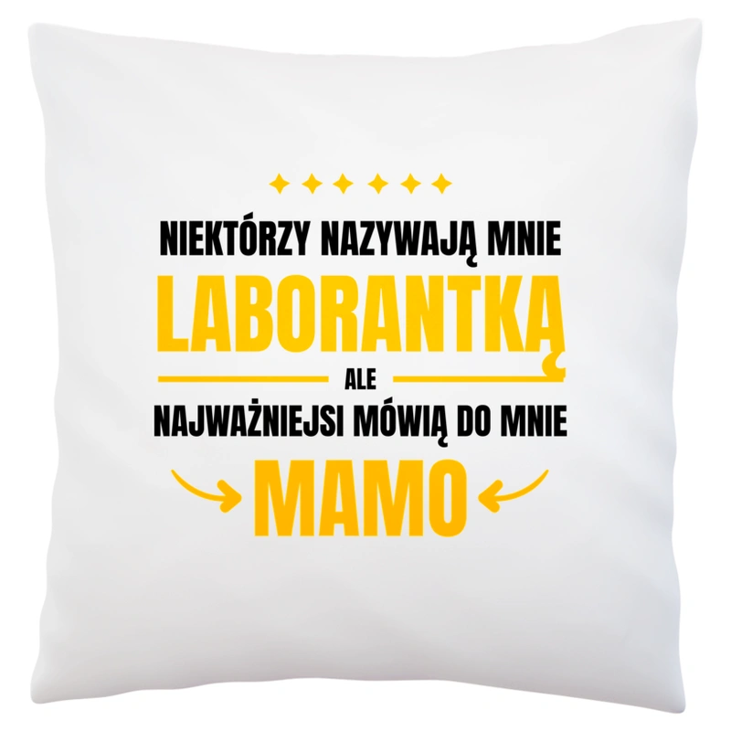 Mama Laborantka - Poduszka Biała