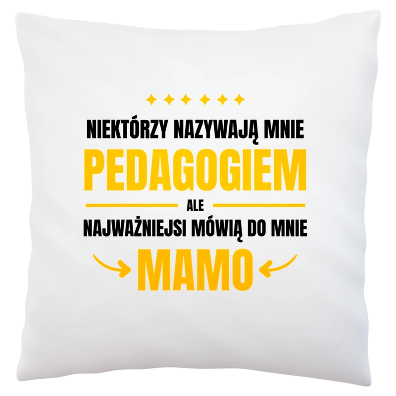 Mama Pedagog - Poduszka Biała