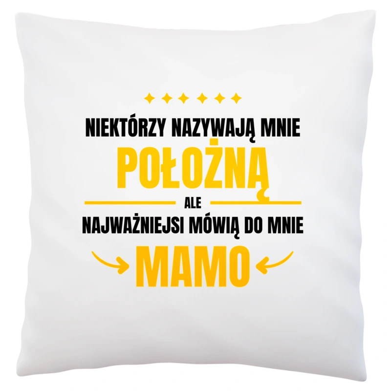 Mama Położna - Poduszka Biała