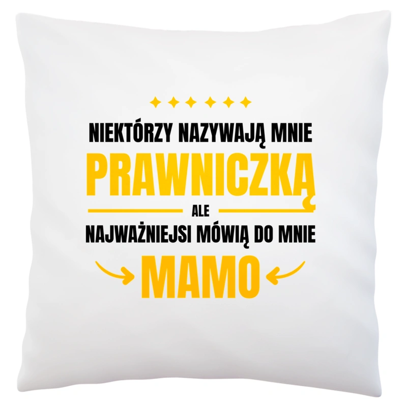 Mama Prawniczka - Poduszka Biała