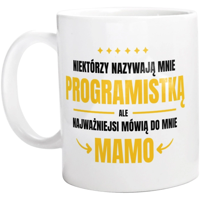 Mama Programistka - Kubek Biały