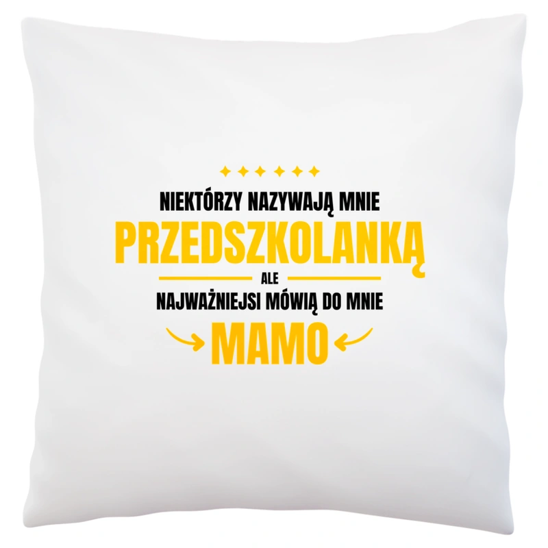 Mama Przedszkolanka - Poduszka Biała