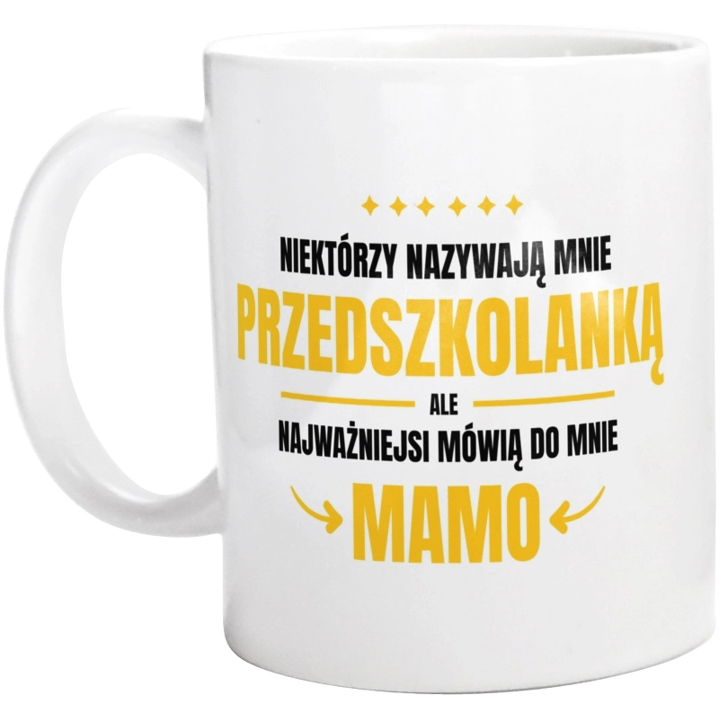 Mama Przedszkolanka - Kubek Biały